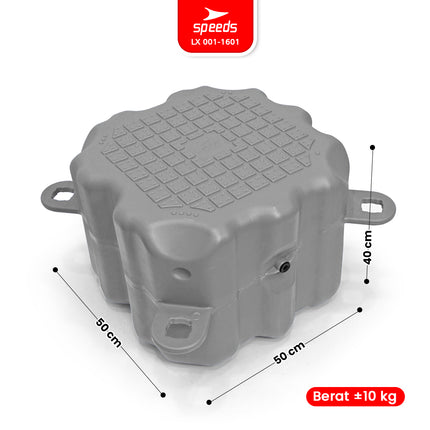 SPEEDS Kubus Apung HDPE Dermaga Multifungsi 50x50x40 cm 001-1601
