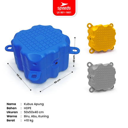 SPEEDS Kubus Apung HDPE Dermaga Multifungsi 50x50x40 cm 001-1601