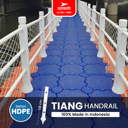 SPEEDS 138cm Pole Handrail Floating Cube HDPE Floating Dock 3-Hole Magic Float LX 001-1602