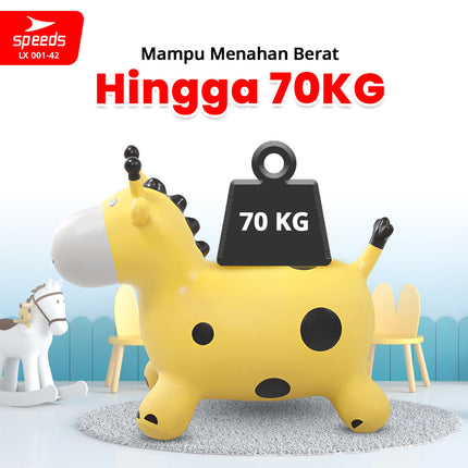 SPEEDS Mainan Kuda Kudaan Karet Mainan Tunggangan Rocking Horse Animal Jumping Horse 001-42