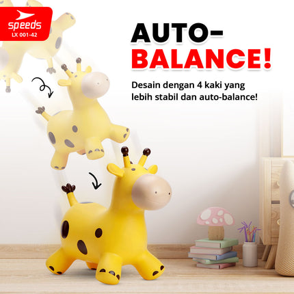 SPEEDS Mainan Kuda Kudaan Karet Mainan Tunggangan Rocking Horse Animal Jumping Horse 001-42