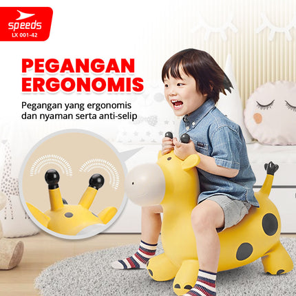 SPEEDS Mainan Kuda Kudaan Karet Mainan Tunggangan Rocking Horse Animal Jumping Horse 001-42