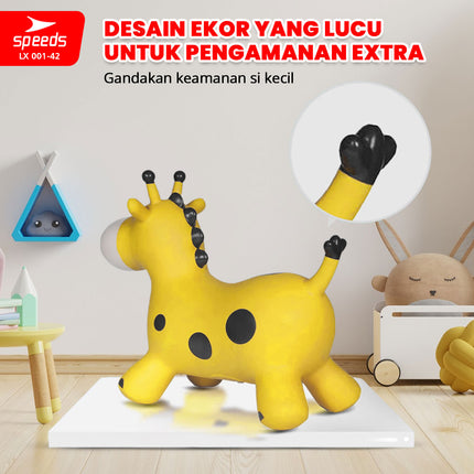 SPEEDS Mainan Kuda Kudaan Karet Mainan Tunggangan Rocking Horse Animal Jumping Horse 001-42
