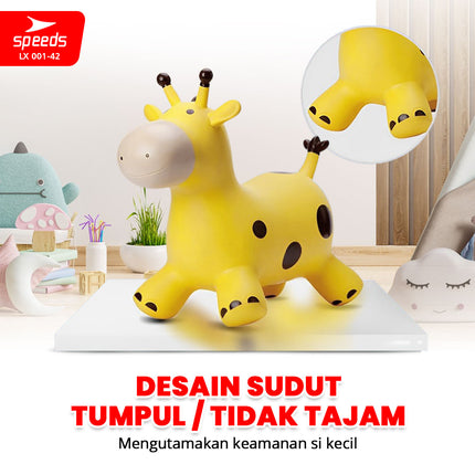 SPEEDS Mainan Kuda Kudaan Karet Mainan Tunggangan Rocking Horse Animal Jumping Horse 001-42