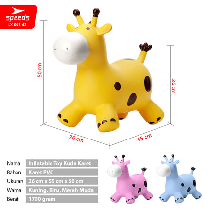 SPEEDS Mainan Kuda Kudaan Karet Mainan Tunggangan Rocking Horse Animal Jumping Horse 001-42