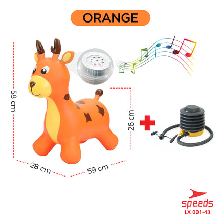 SPEEDS Rubber Rocking Horse Animal Jumping Horse 001-43