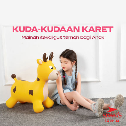 SPEEDS Rubber Rocking Horse Animal Jumping Horse 001-43