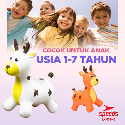 SPEEDS Rubber Rocking Horse Animal Jumping Horse 001-43