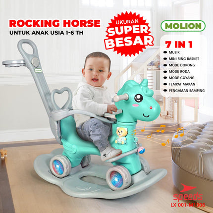 MOLION Mainan Kuda-Kudaan Rocking Horse 001-M1006