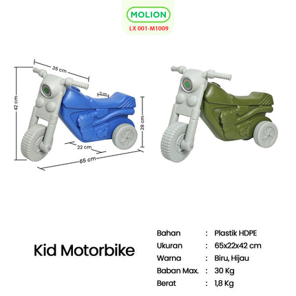 Kids' Racing Motorcycle HDPE Ride-On Toys 001-M1009