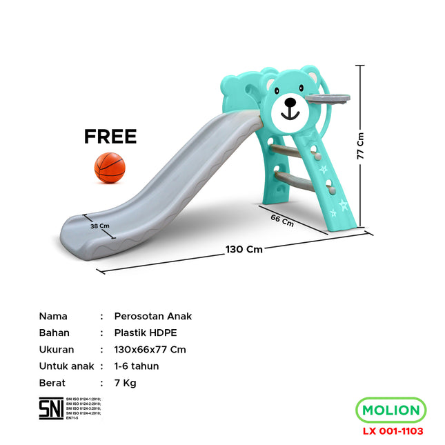 SNI Children's Slide Children's Playslide Playground Slide PlayFence BabyFence Standard 001-M1103
