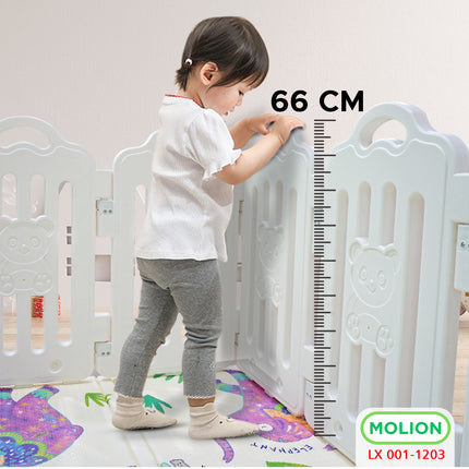 Baby Playpen Baby Fence Baby Play Toy Playfence Baby Fence with Slide Rocking Horse Sturdy Babyfence 001-M1203