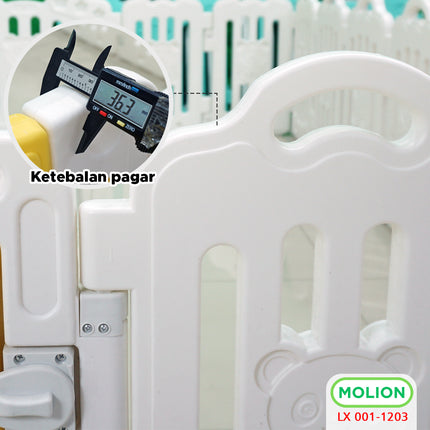 Baby Playpen Baby Fence Baby Play Toy Playfence Baby Fence with Slide Rocking Horse Sturdy Babyfence 001-M1203