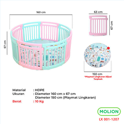 SPEEDS Pagar Bayi Playfence SNI Lingkaran 360 001-M1207