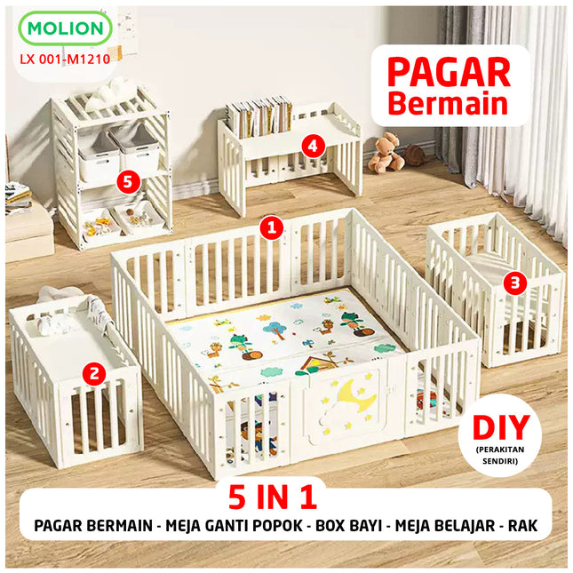 Baby Playpen Multifunctional HDPE Baby Fence Sturdy Play Fence Baby Fence 001-M1210