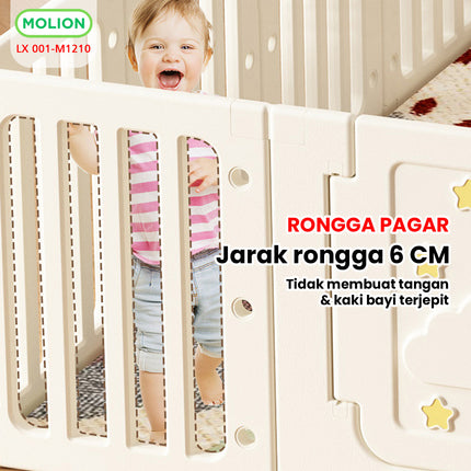Baby Playpen Multifunctional HDPE Baby Fence Sturdy Play Fence Baby Fence 001-M1210