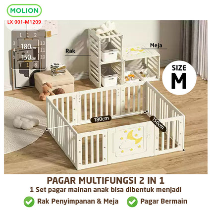 Baby Playpen Multifunctional HDPE Baby Fence Sturdy Play Fence Baby Fence 001-M1210