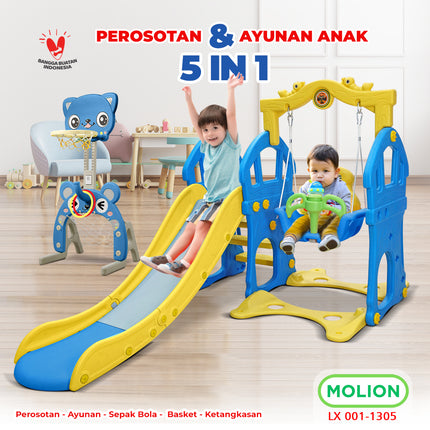 SNI Kids' Slide Swing Set 3-in-1 Premium - Standard 001-M1305