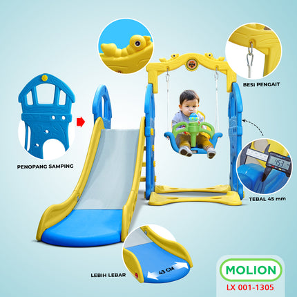 SNI Kids' Slide Swing Set 3-in-1 Premium - Standard 001-M1305