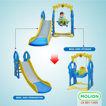 SNI Kids' Slide Swing Set 3-in-1 Premium - Standard 001-M1305