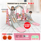 5-in-1 Slide Swing Double Slide Playground 001-M1313