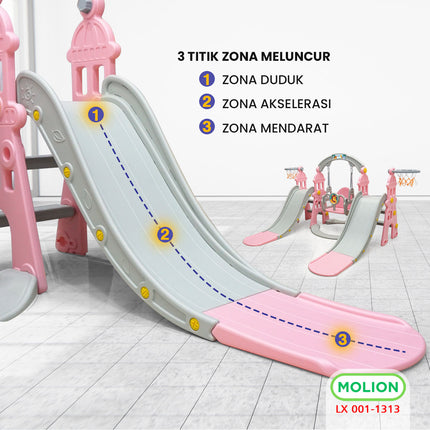5-in-1 Slide Swing Double Slide Playground 001-M1313