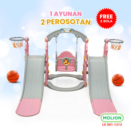 5-in-1 Slide Swing Double Slide Playground 001-M1313