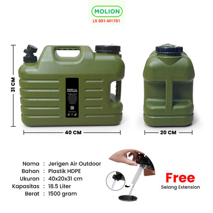 SPEEDS Jerigen Air Water Tank Food Grade 18.5L 001-M1701