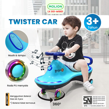 SPEEDS Push Car Twister Car Swing Car Ride On Musical Kids Toy Car 001-M1801