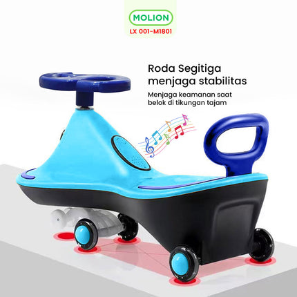SPEEDS Push Car Twister Car Swing Car Ride On Musical Kids Toy Car 001-M1801