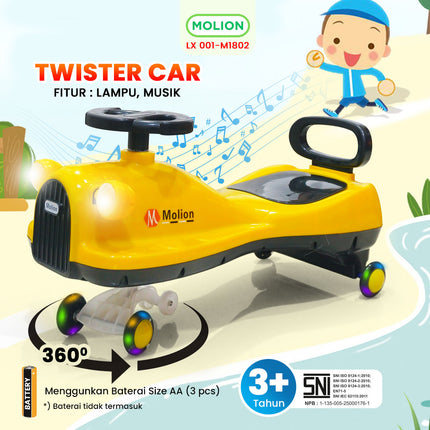 SPEEDS Twister Car Mainan Mobil Dorong Musik Anak 001-M1802