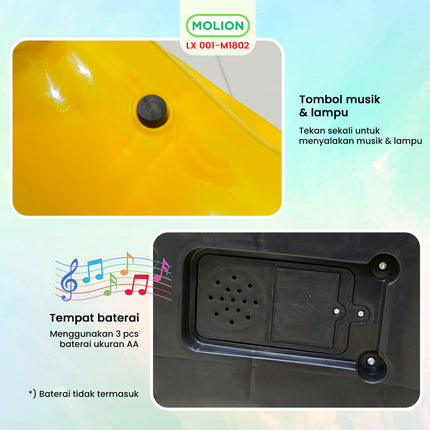 SPEEDS Twister Car Mainan Mobil Dorong Musik Anak 001-M1802