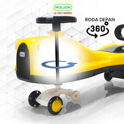 SPEEDS Twister Car Mainan Mobil Dorong Musik Anak 001-M1802