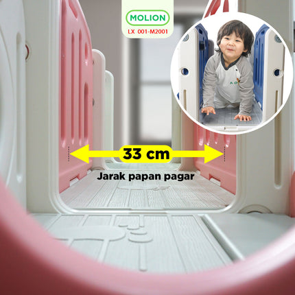 6in1 Playhouse Playground Slide Play House Indoor Outdoor Children's Playground Toy 001-M2001