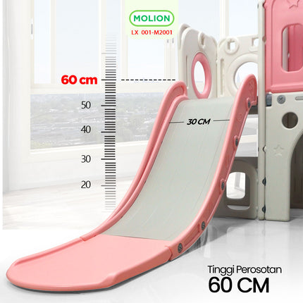 6in1 Playhouse Playground Slide Play House Indoor Outdoor Children's Playground Toy 001-M2001