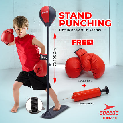 SPEEDS Punching Bag Speed Ball Standing Portable Punching Training Equipment 002-10