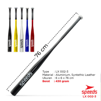 SPEEDS Stick Bat Baseball Softball Kasti Bat 76cm 002-3 30in