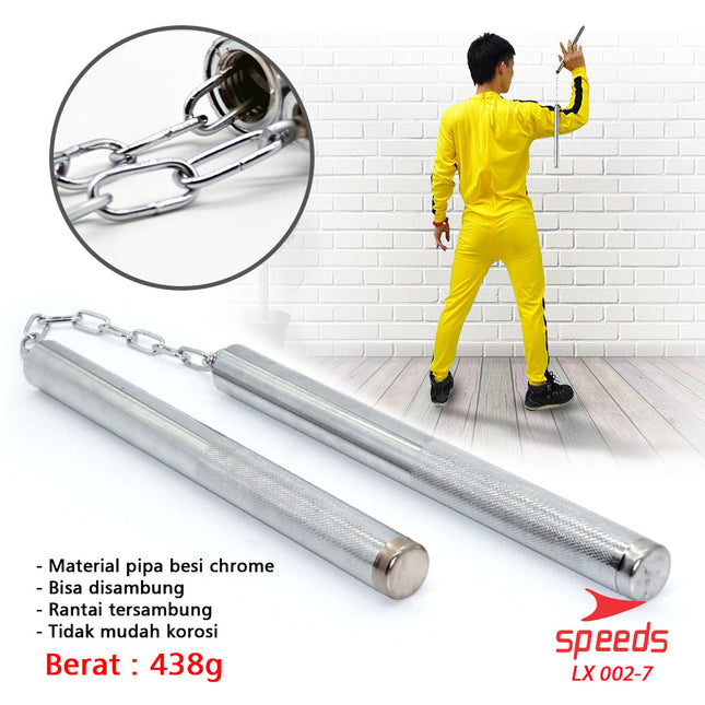 SPEEDS Nunchaku Iron Ruyung Nunchucks Double Stick Martial Arts Bruce Lee Iron Baton 002-7