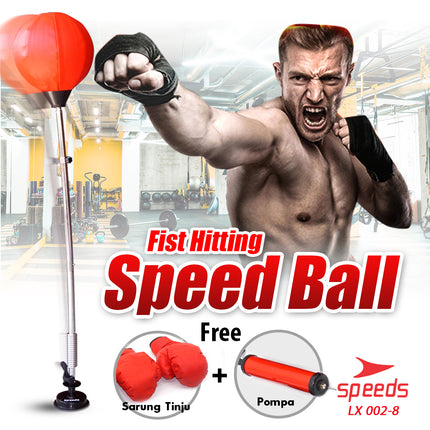 SPEEDS Speed Ball Standing Boxing Ball Fight Box Punching Bag Boxing Gloves 002-8
