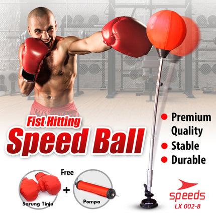 SPEEDS Speed Ball Standing Boxing Ball Fight Box Punching Bag Boxing Gloves 002-8