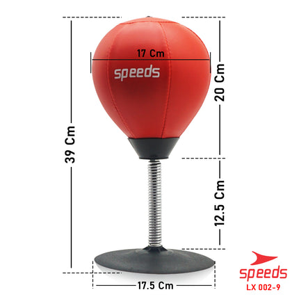 SPEEDS Table Punching Boxing Ball Leather Material for Stress Relief Punching Boxing Ball Speed Ball Mini 002-9