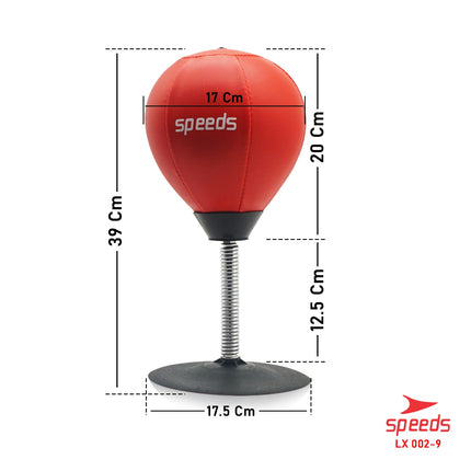 SPEEDS Table Punching Boxing Ball Leather Material for Stress Relief Punching Boxing Ball Speed Ball Mini 002-9