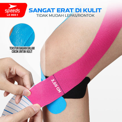 SPEEDS Kanesio Tape / Tapping / Kinesiology Tape 2.5cm x 5m Termurah Tapping Wrist Olahraga Fitness 003-1