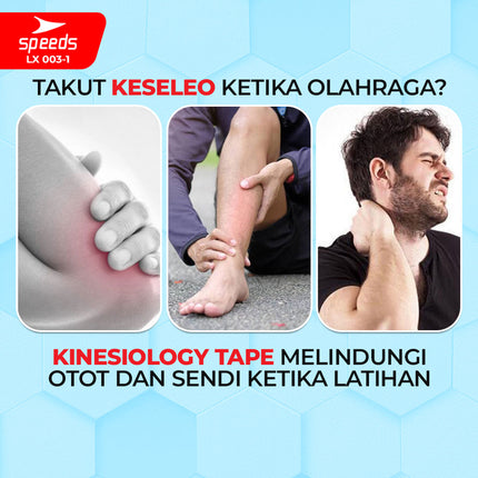 SPEEDS Kanesio Tape / Tapping / Kinesiology Tape 2.5cm x 5m Termurah Tapping Wrist Olahraga Fitness 003-1
