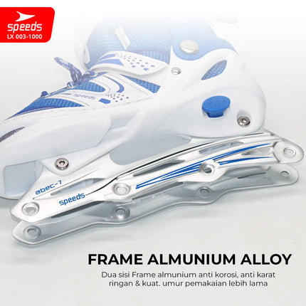 SPEEDS Roller Skates for Kids and Adults, Power King Inline Skates, Full Rubber PU Light-Up Wheels, 1 imported item 003-1000