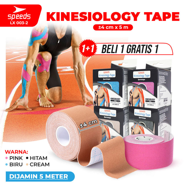 SPEEDS Kinesio Tape / Tapping / Kinesiology Tape 4cm x 5m Muscle Protection Sport Tape Kinesiology Sports Fitness Gym 003-2