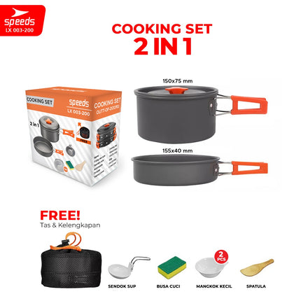 SPEEDS Alat Masak Set 2in1 003-200