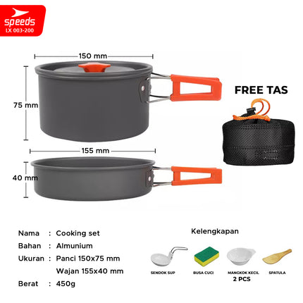 SPEEDS Alat Masak Set 2in1 003-200