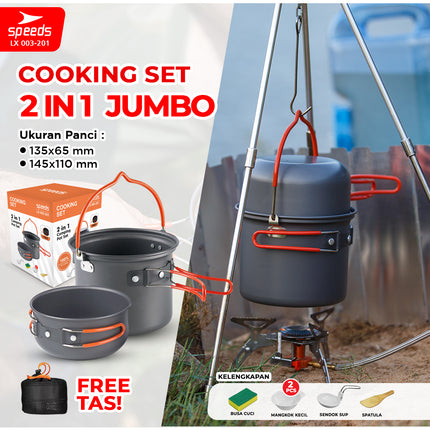 SPEEDS Alat Masak Set Nesting 2in1 003-201