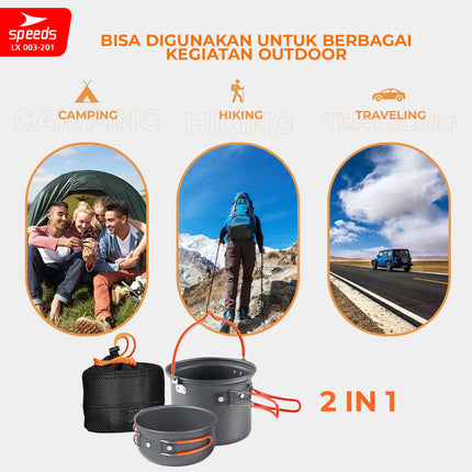 SPEEDS Alat Masak Set Nesting 2in1 003-201